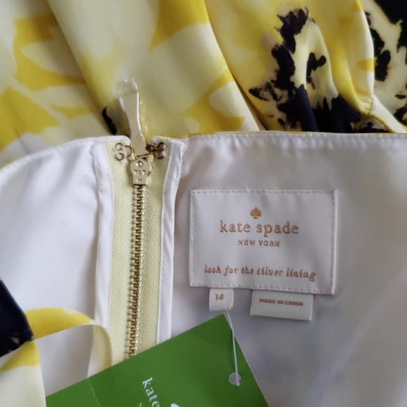 Kate Spade SUNNY Daisy SILK Organza Dress NEW Sundress Chic! Women's 14 🎉HPx3 - Picture 12 of 13